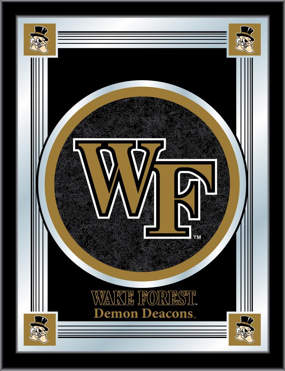 MLogoWakeFr Wake Forest 17 x 22 in. University Logo Mirror