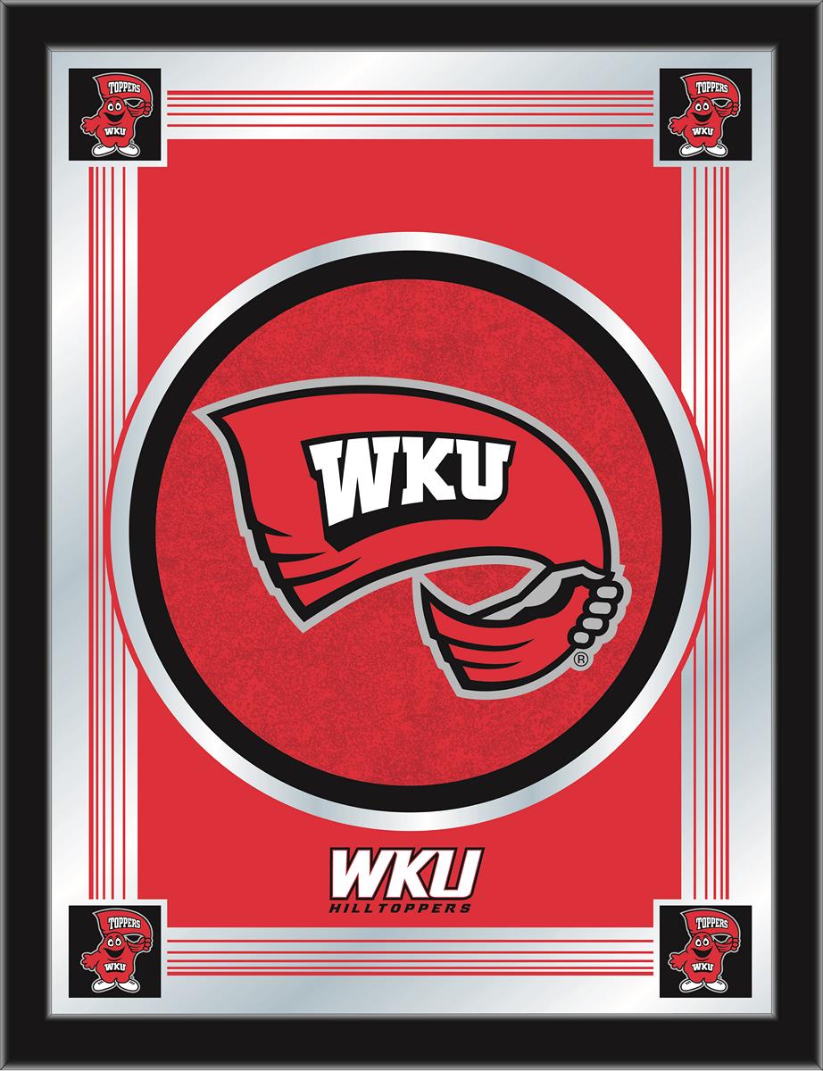 MLogoWestKy Western Kentucky 17 x 22 in. University Logo Mirror