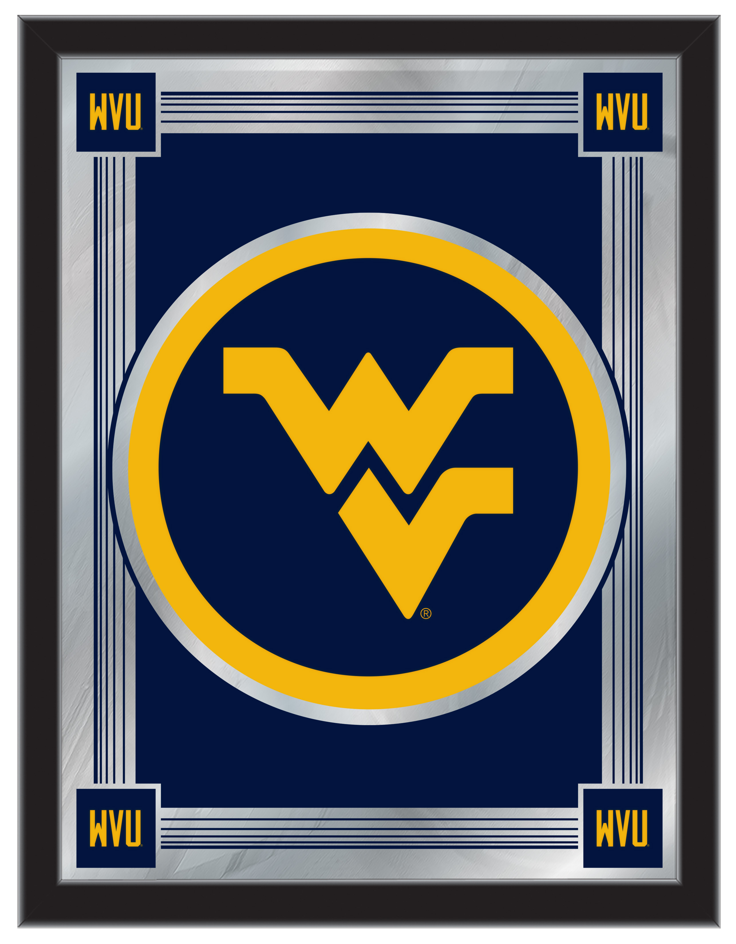 MLogoWestVA West Virginia 17 x 22 in. University Logo Mirror