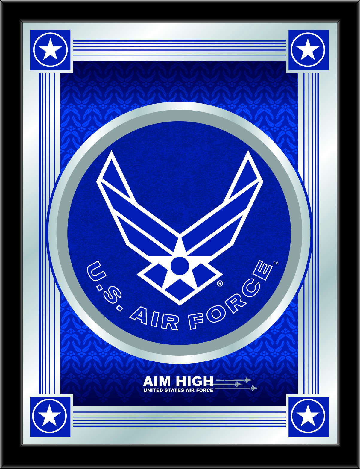MLogoAirFor U.S. Air Force 17 x 22 in. University Logo Mirror