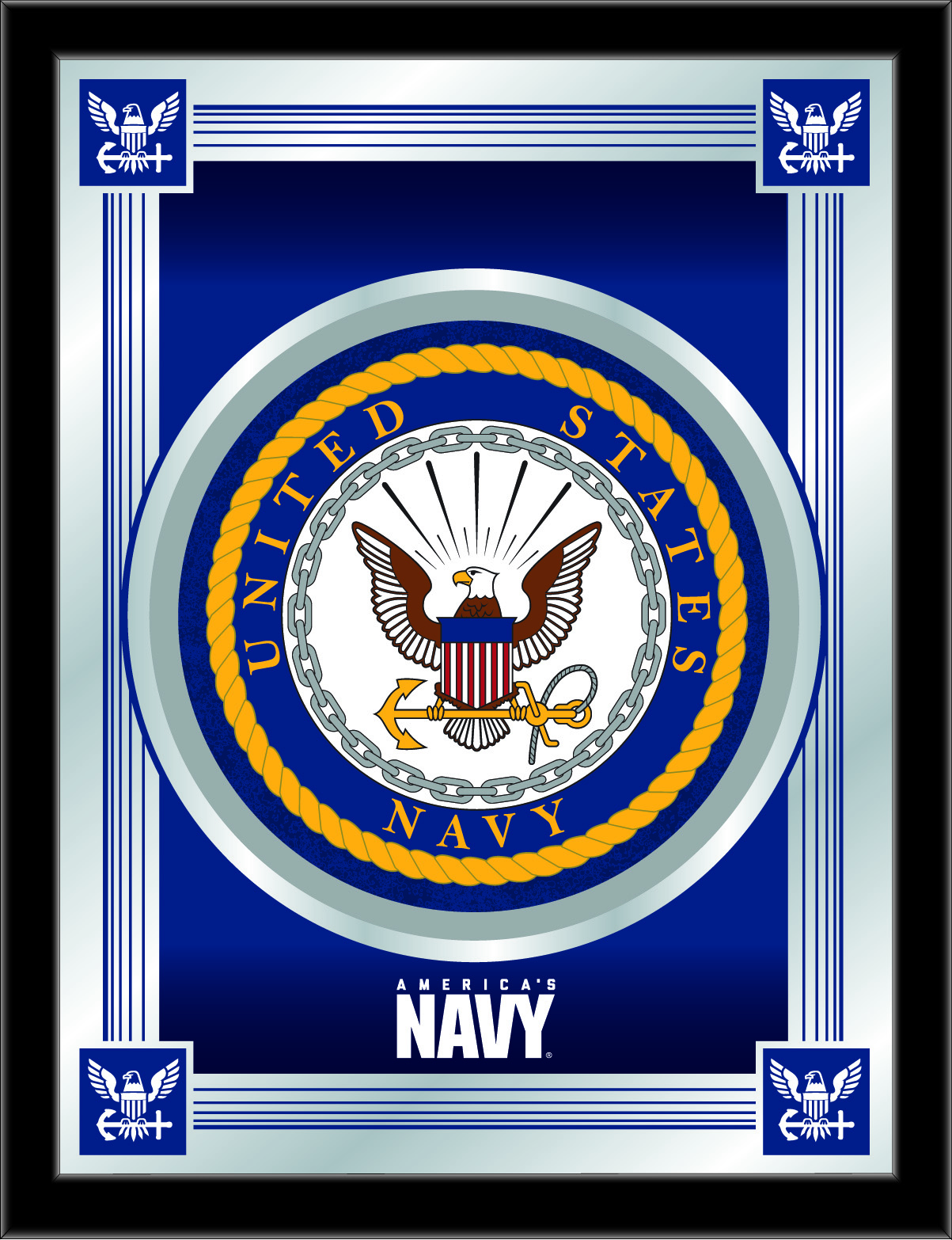 MLogoNavy U.S. Navy 17 x 22 in. University Logo Mirror