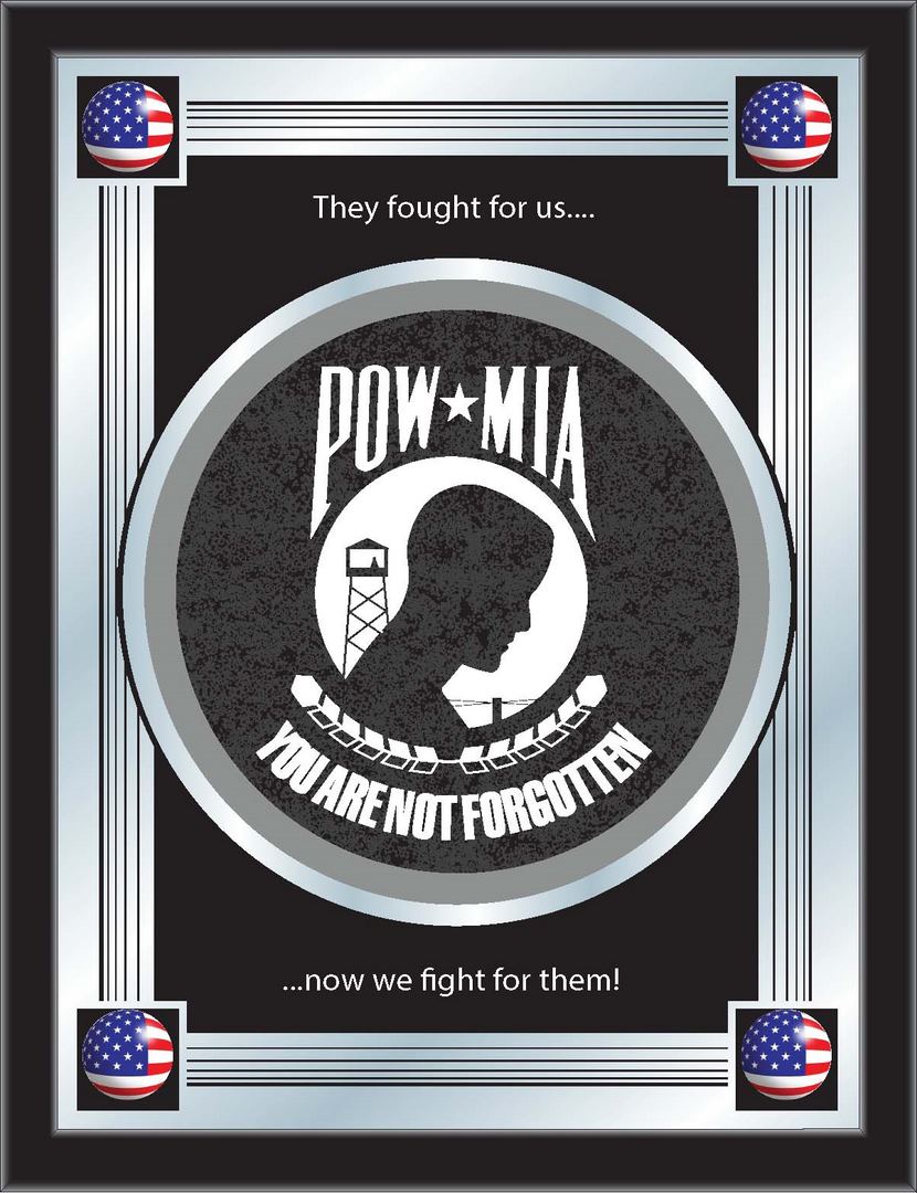 MLogoPOWMIA POW-MIA 17 x 22 in. University Logo Mirror