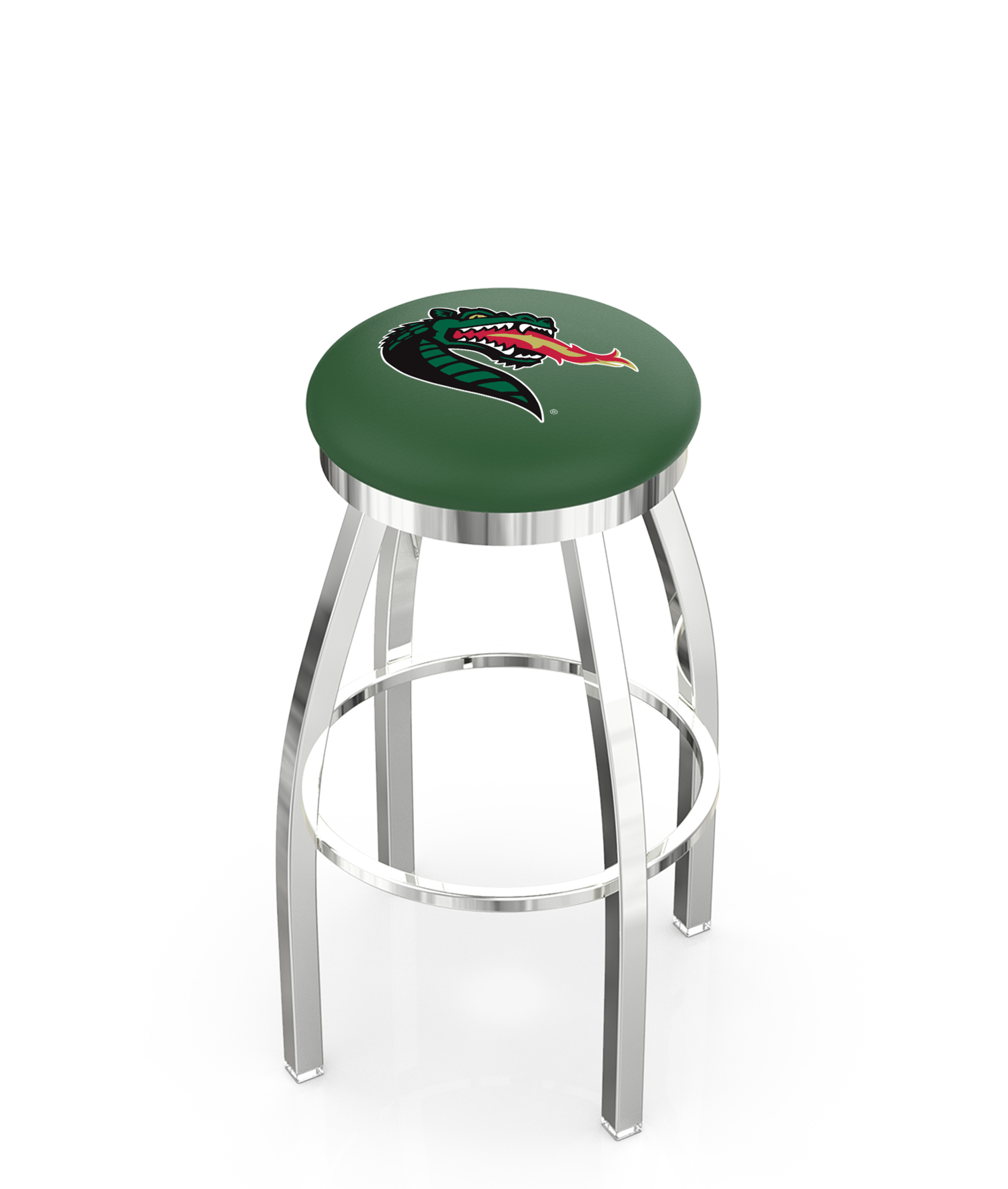 25" L8C2C - Chrome UAB Swivel Bar Stool with Accent Ring by  Company