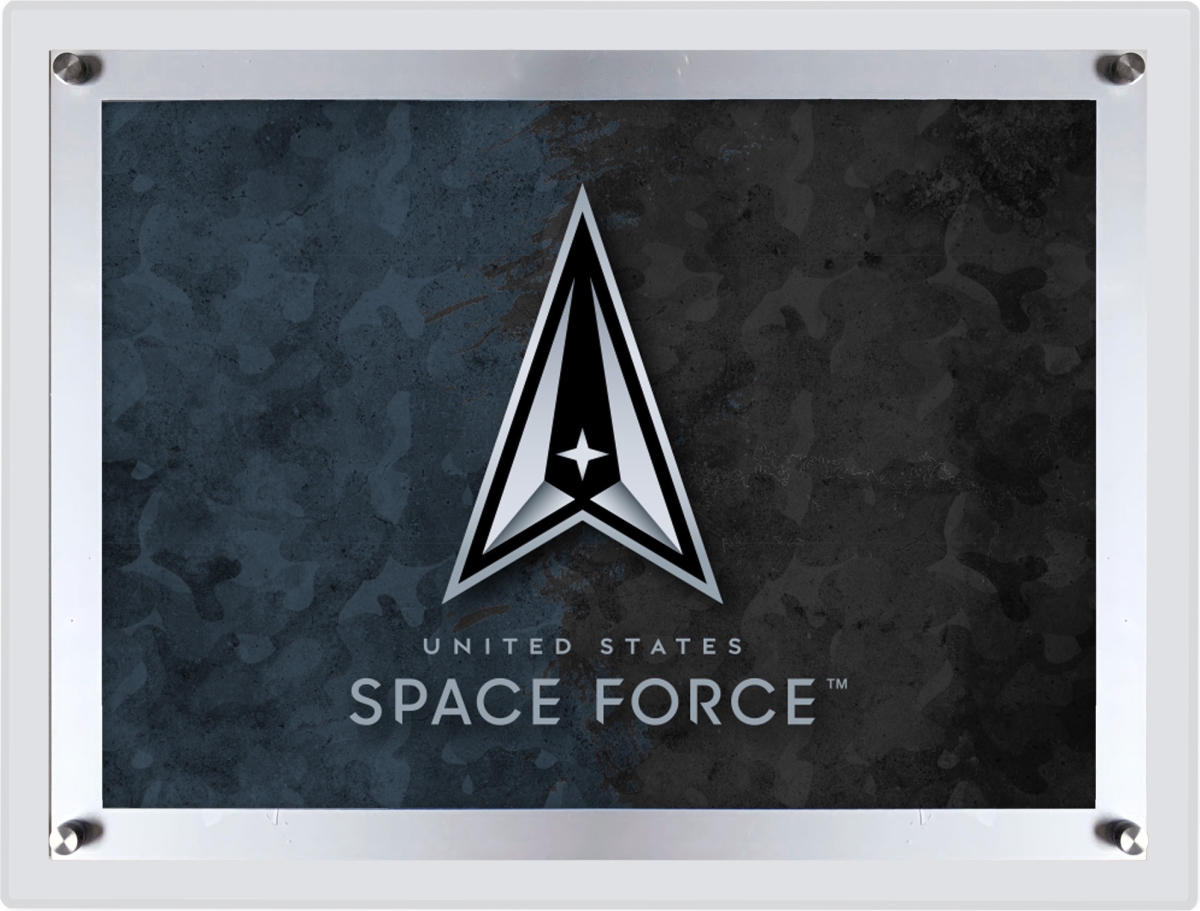 LBLedA-A4SpaFor 14.5 x 11.875 in. United States Space Force Backlit LED Sign