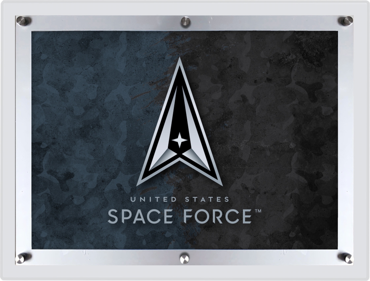 LBLedA-LGSpaFor 32 x 23.5 in. United States Space Force Backlit LED Sign