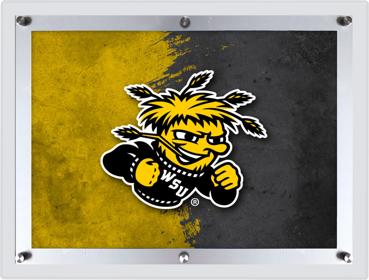 Picture of Holland Bar Stool LBLedA-LGWichSt 32 x 23.5in. NCAA Wichita State University Backlit LED Sign