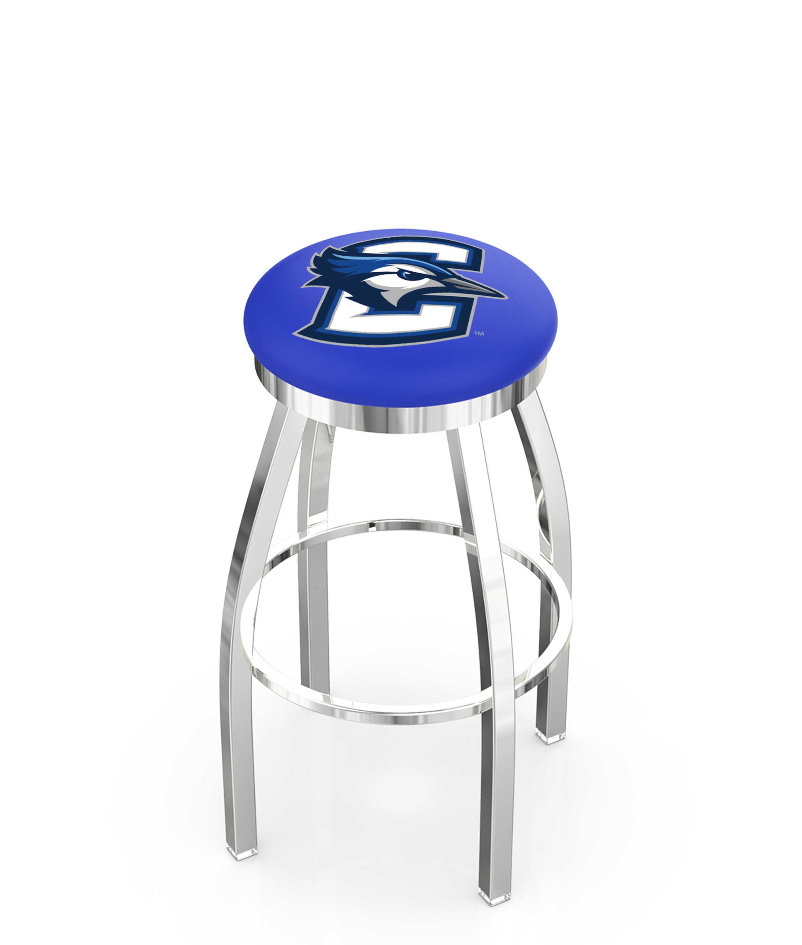 25" L8C2C - Chrome Creighton Swivel Bar Stool with Accent Ring by  Company