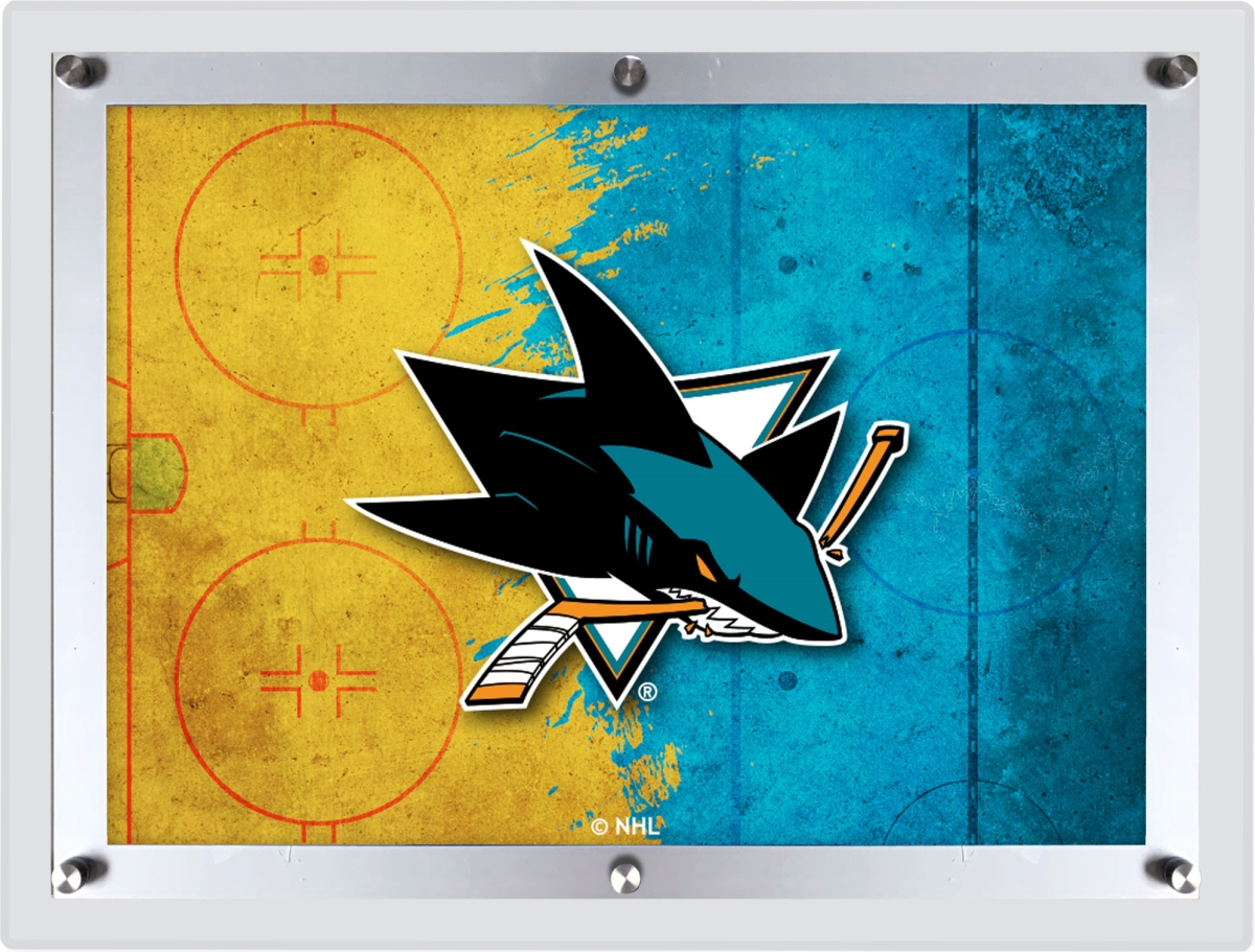 Picture of Holland Bar Stool LBLedA-LGSJShar 32 x 23.5in. NHL San Jose Sharks Backlit LED Sign
