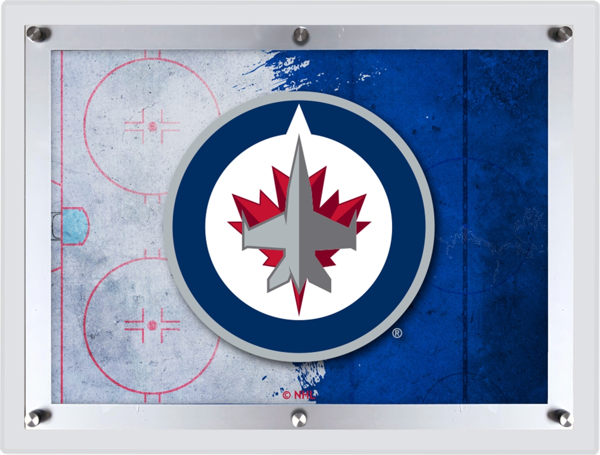 Picture of Holland Bar Stool LBLedA-LGWinJet 32 x 23.5in. NHL Winnipeg Jets Backlit LED Sign