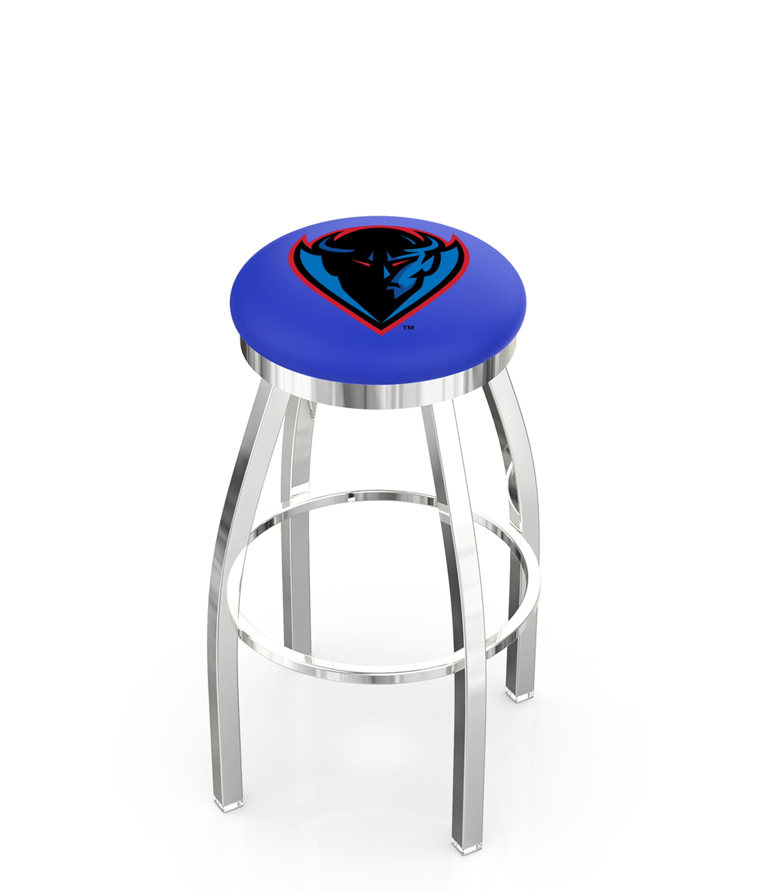 30" L8C2C - Chrome DePaul Swivel Bar Stool with Accent Ring by  Company