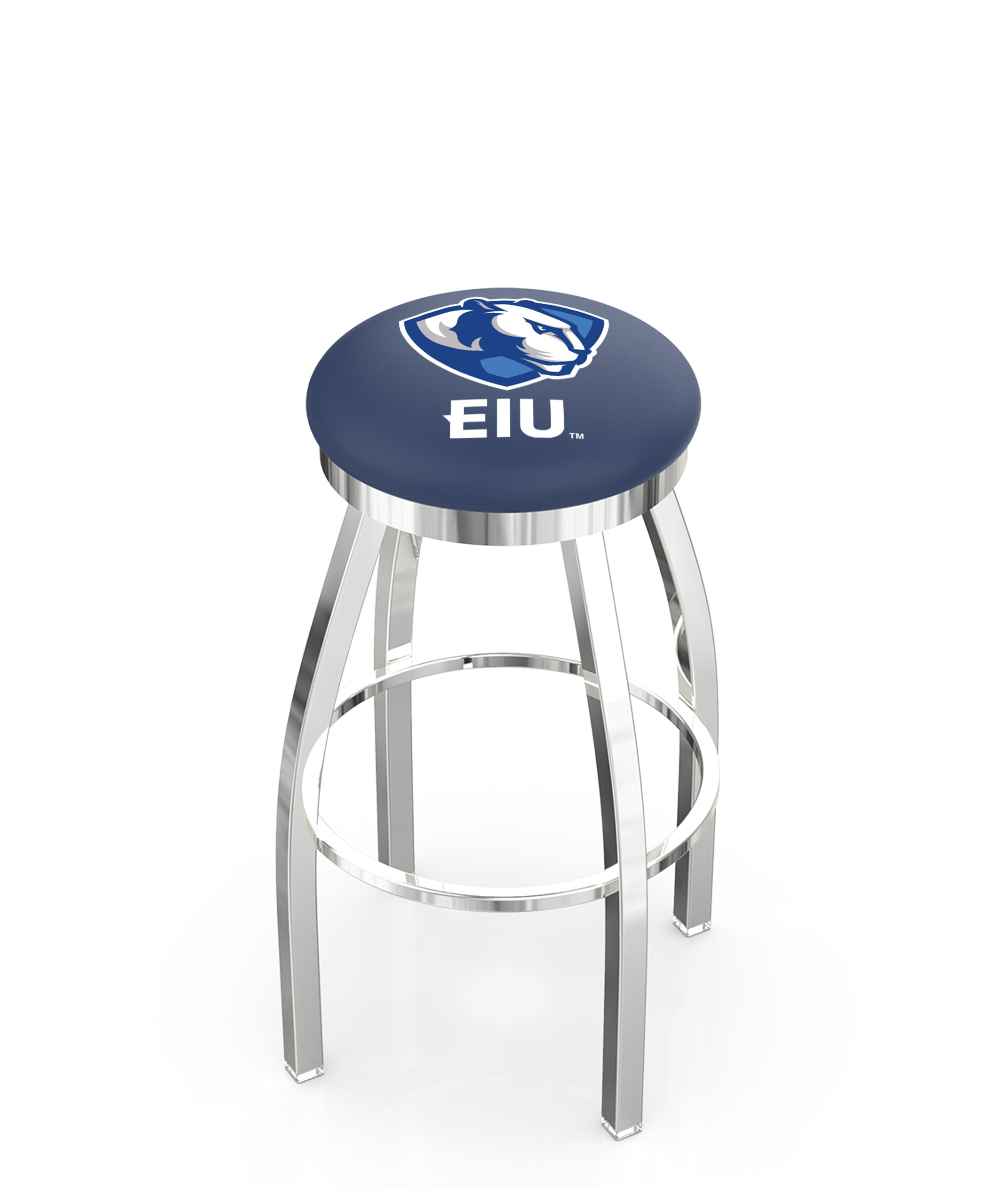 30" L8C2C - Chrome Eastern Illinois Swivel Bar Stool with Accent Ring by  Company