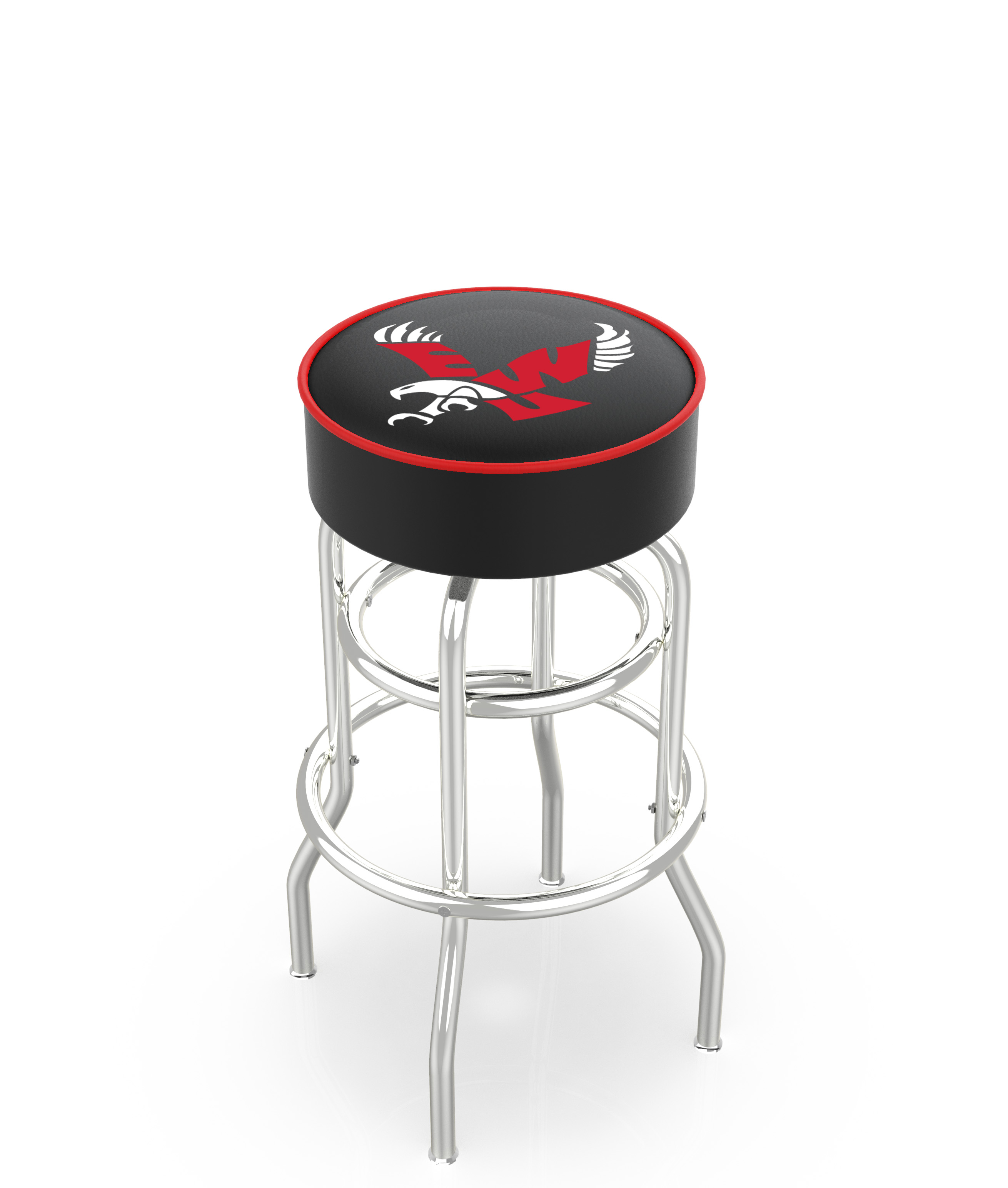30" L7C1 - 4" Eastern Washington Cushion Seat with Double-Ring Chrome Base Swivel Bar Stool by  Company