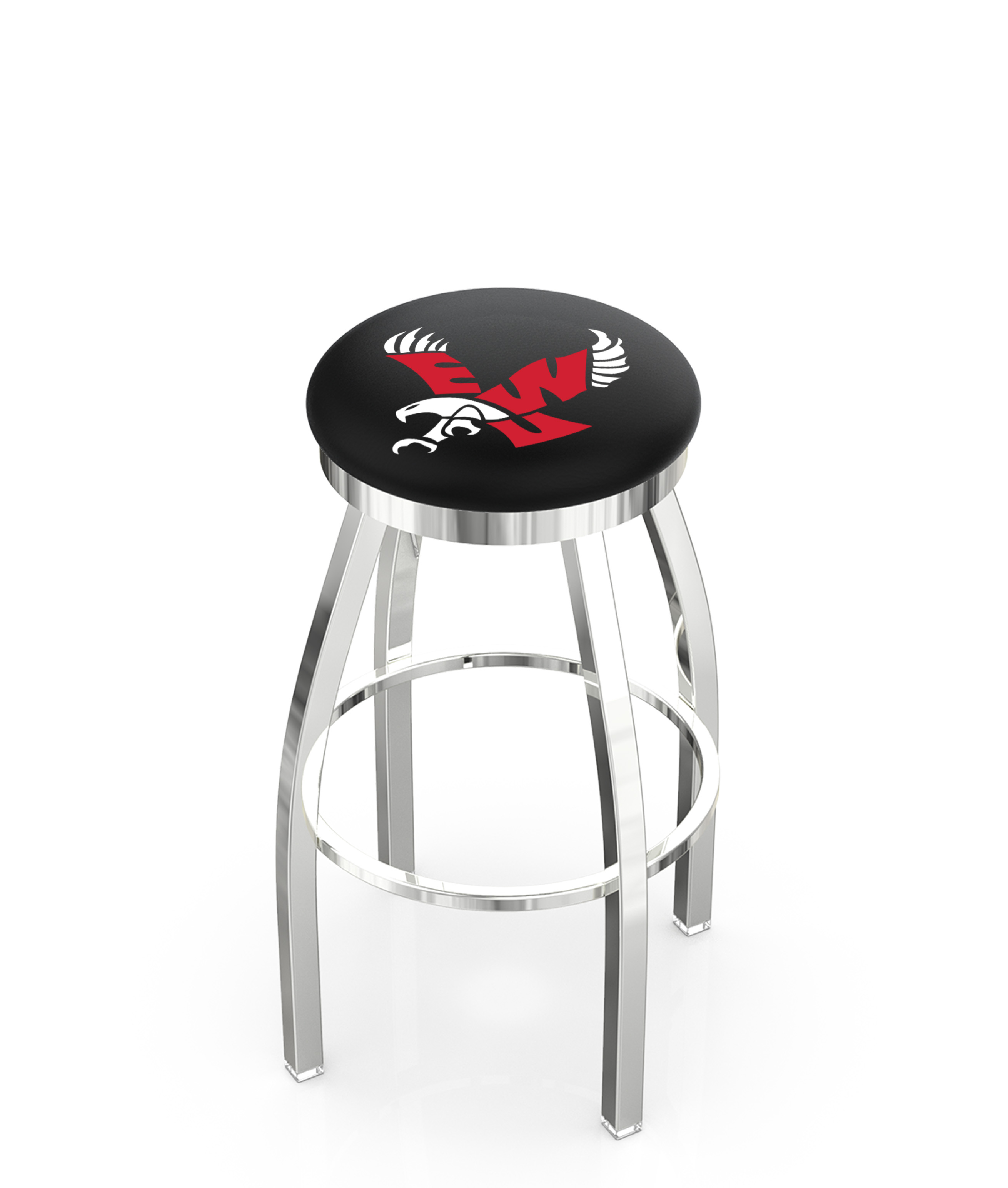 25" L8C2C - Chrome Eastern Washington Swivel Bar Stool with Accent Ring by  Company