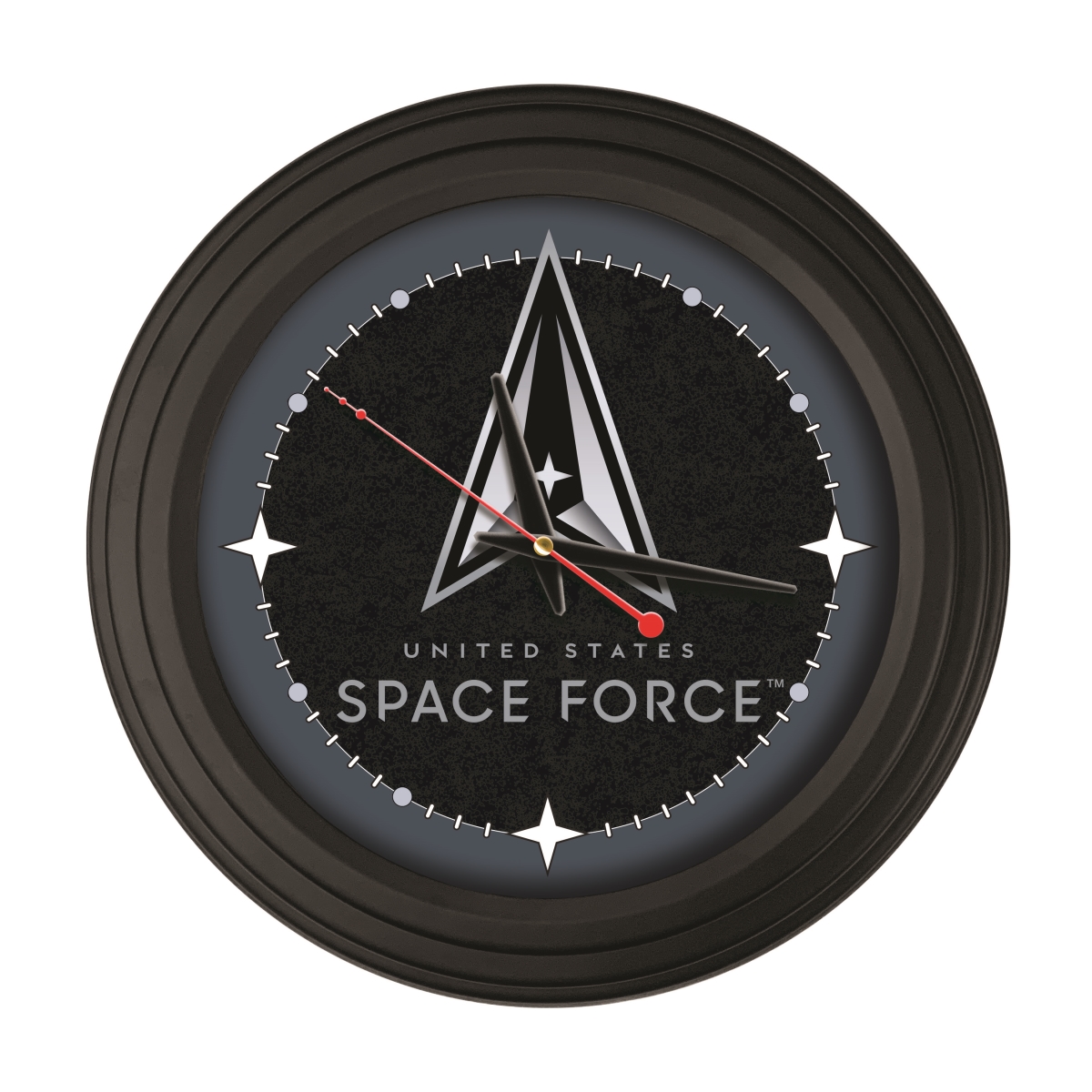 ClkNL15BKSpaFor United States Space Force 15 in. Wall Clock, Black
