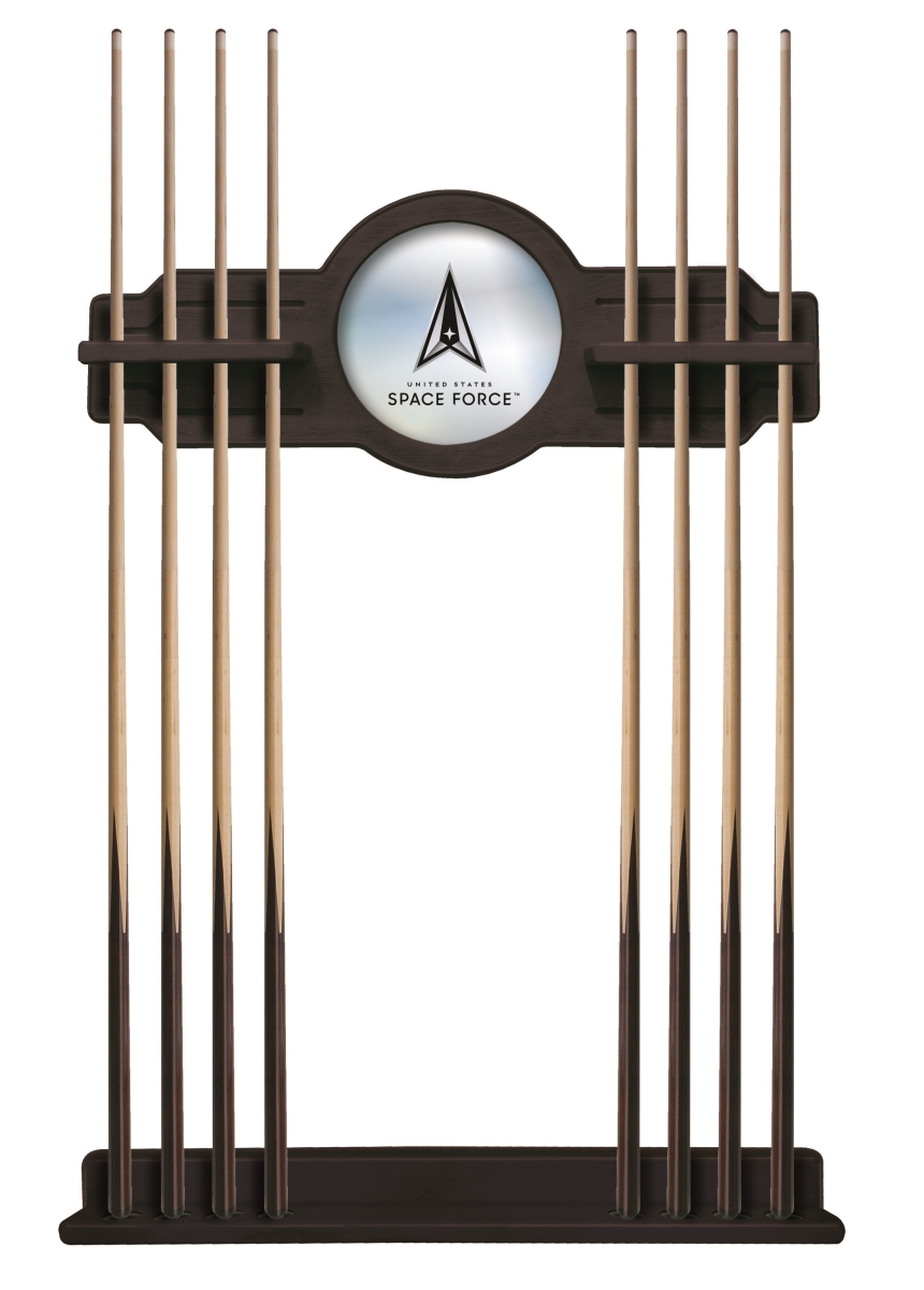 CueETudSpaFor United States Space Force 88 x 50 x 12 in. Solid Wood Cue Rack with a English Tudor Finish