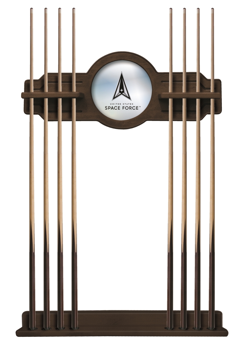 CueNavSpaFor United States Space Force 88 x 50 x 12 in. Solid Wood Cue Rack with a Navajo Finish