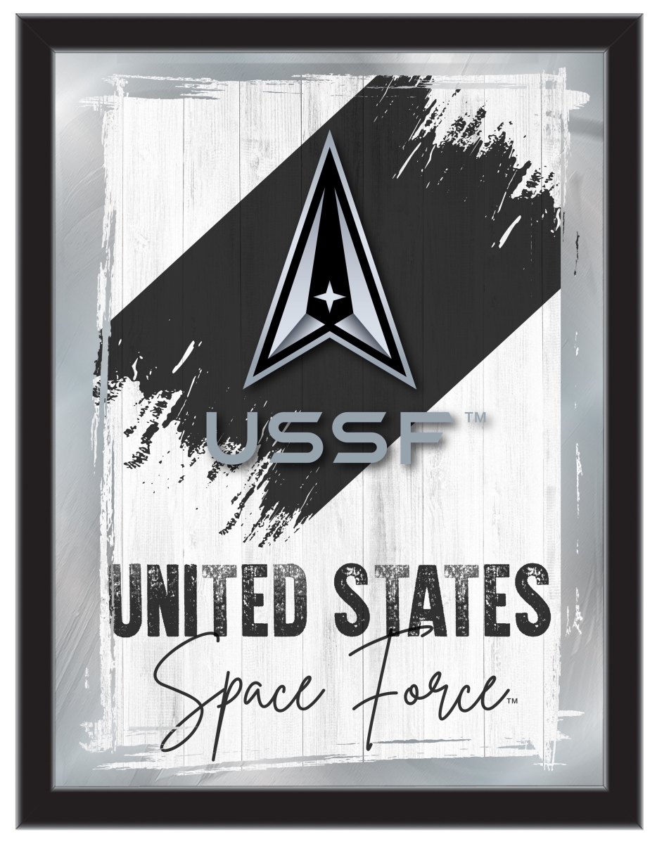 MLogo08SpaFor United States Space Force 17 x 22 in. Logo Wall Mirror