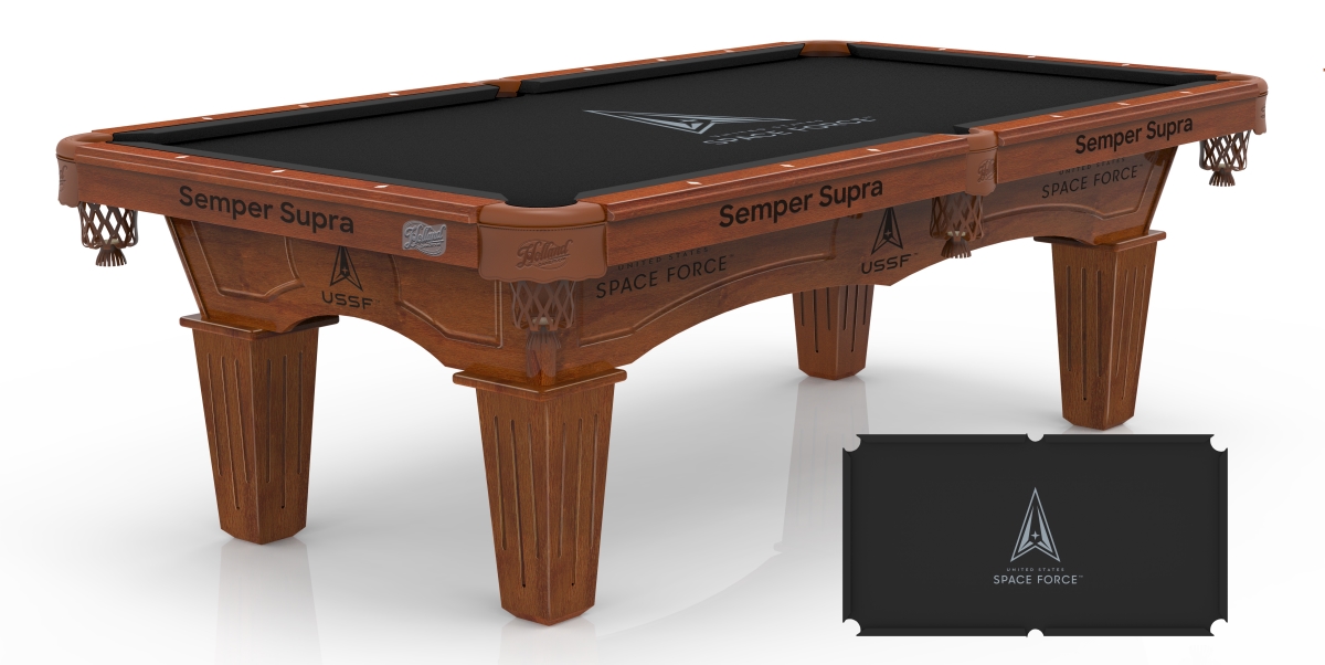 PT8ChrdTapSpaFor-PCLSpaFor United States Space Force 8 ft. Pool Table - Chardonnay