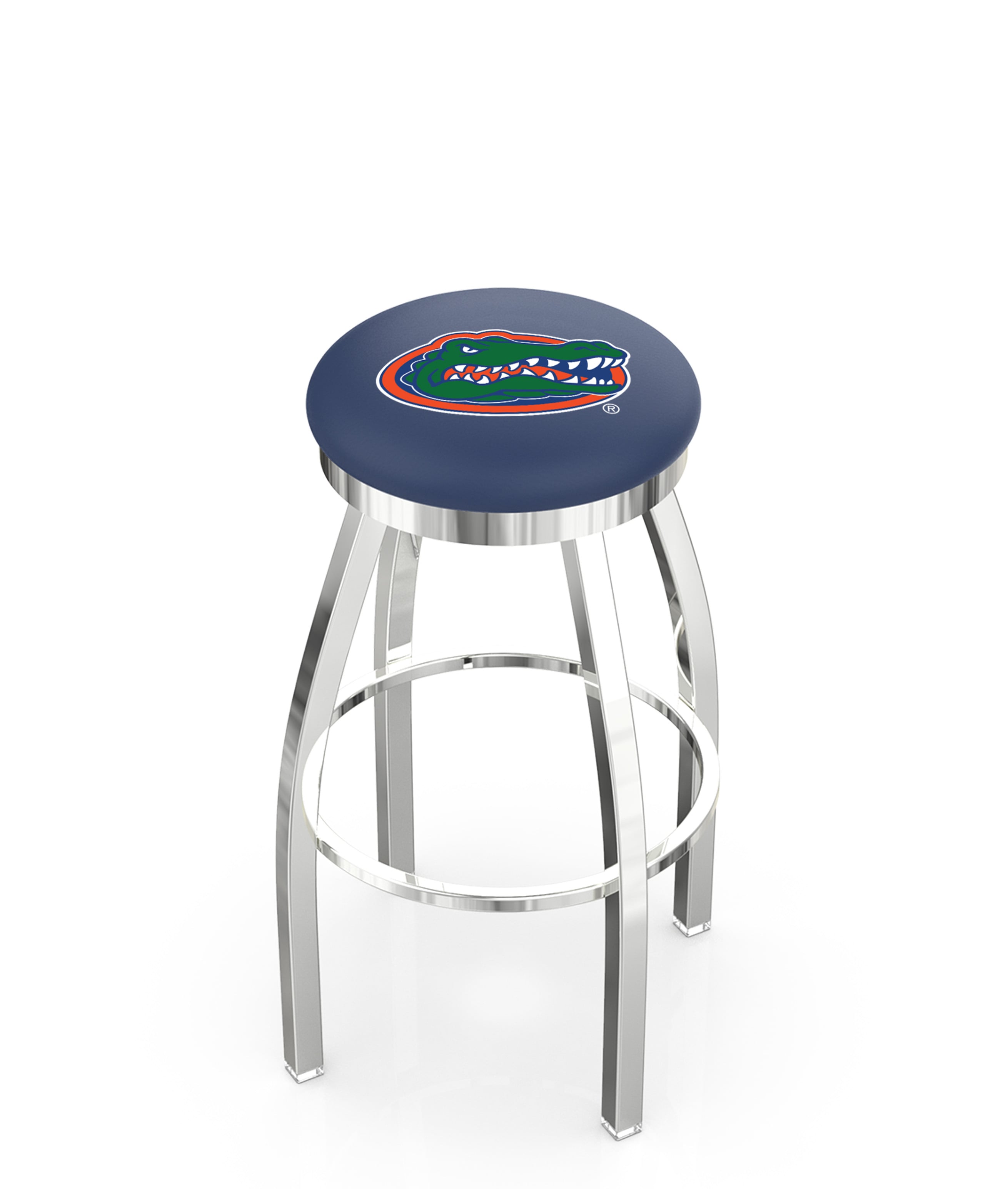 25" L8C2C - Chrome Florida Swivel Bar Stool with Accent Ring by  Company
