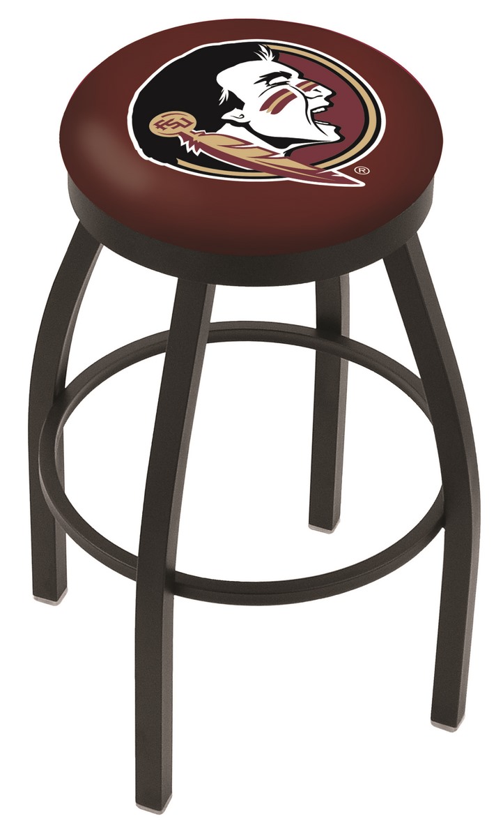 30" L8B2B - Black Wrinkle Florida State (Head) Swivel Bar Stool with Accent Ring by  Company