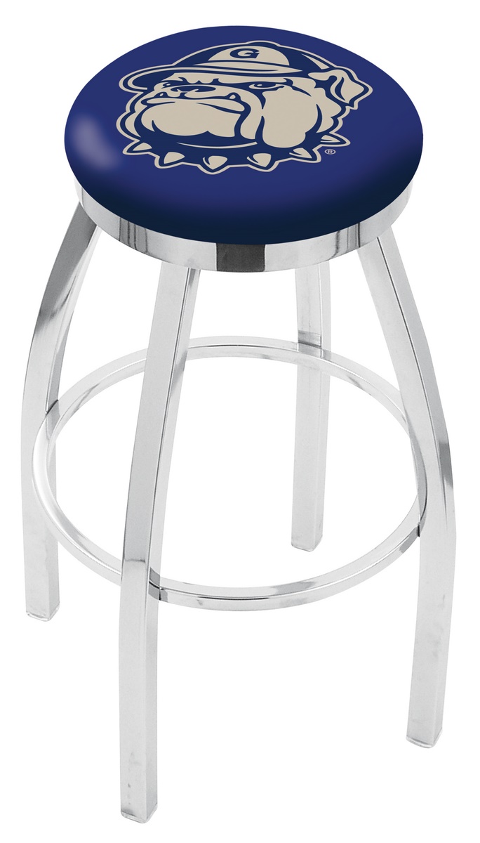 25" L8C2C - Chrome Georgetown Swivel Bar Stool with Accent Ring by  Company