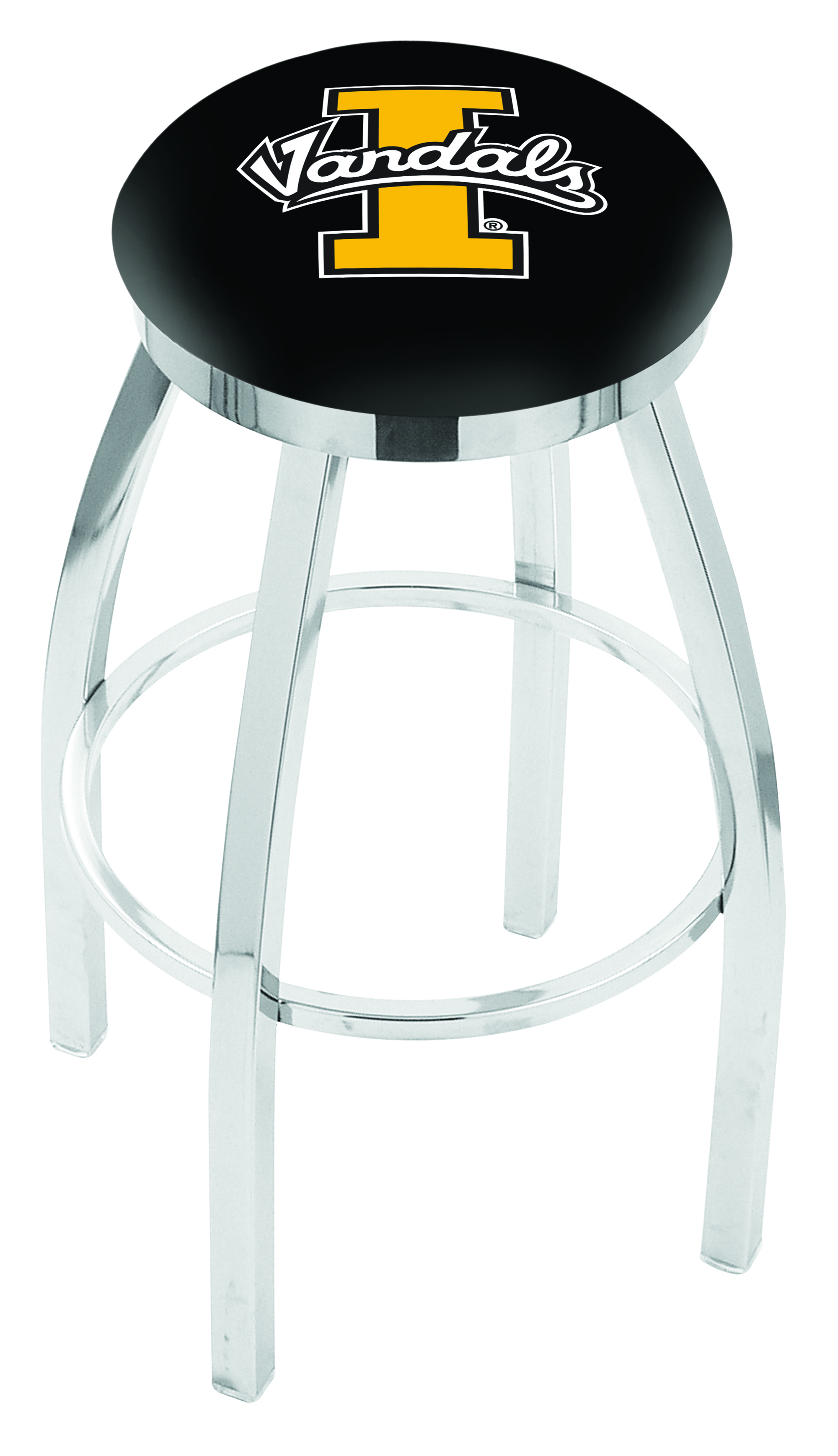 25" L8C2C - Chrome Idaho Swivel Bar Stool with Accent Ring by  Company