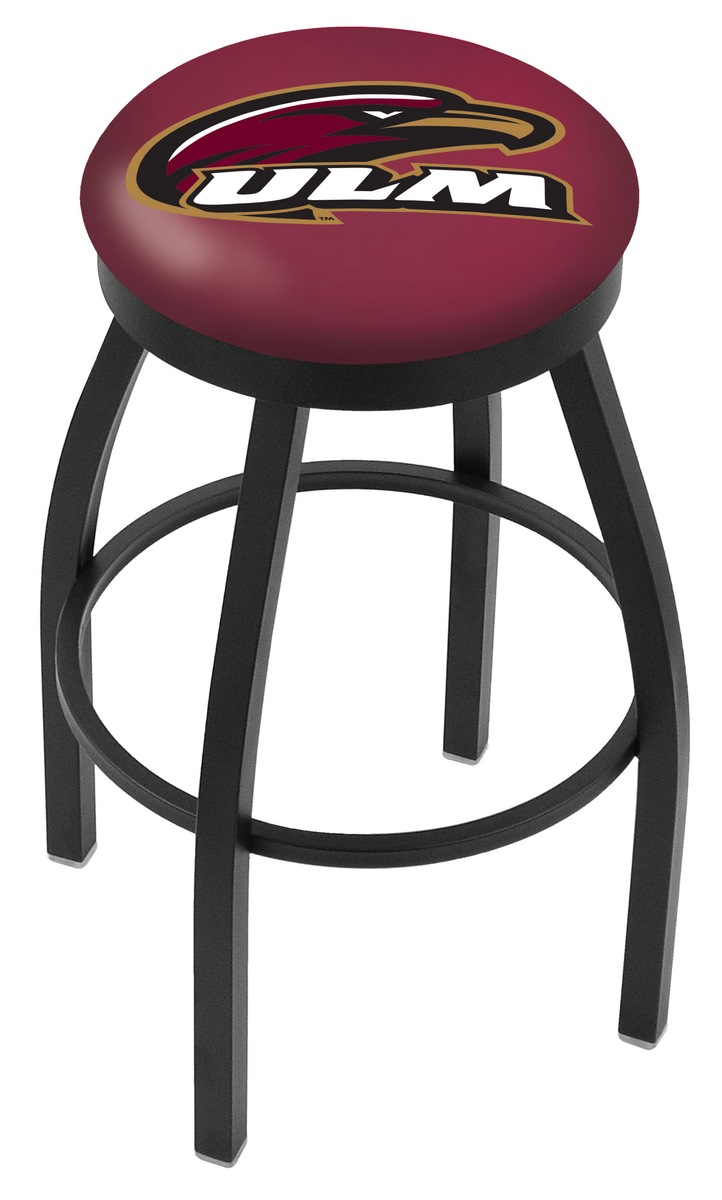 25" L8B2B - Black Wrinkle Louisiana-Monroe Swivel Bar Stool with Accent Ring by  Company