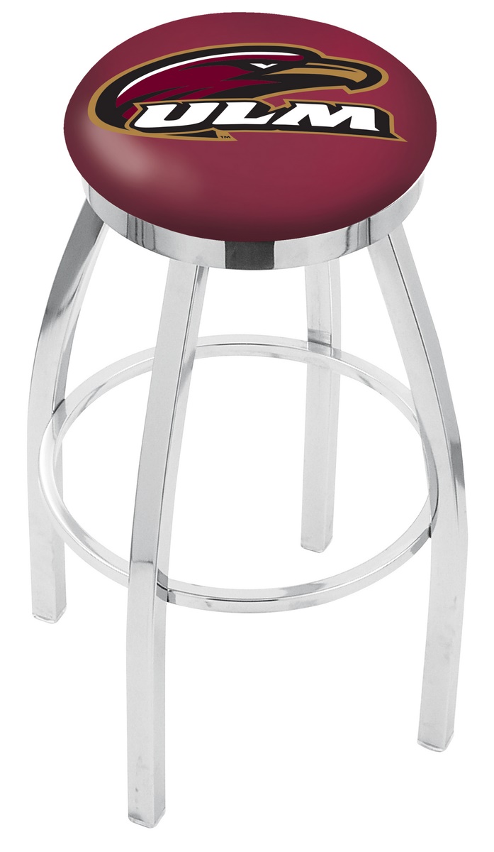 25" L8C2C - Chrome Louisiana-Monroe Swivel Bar Stool with Accent Ring by  Company