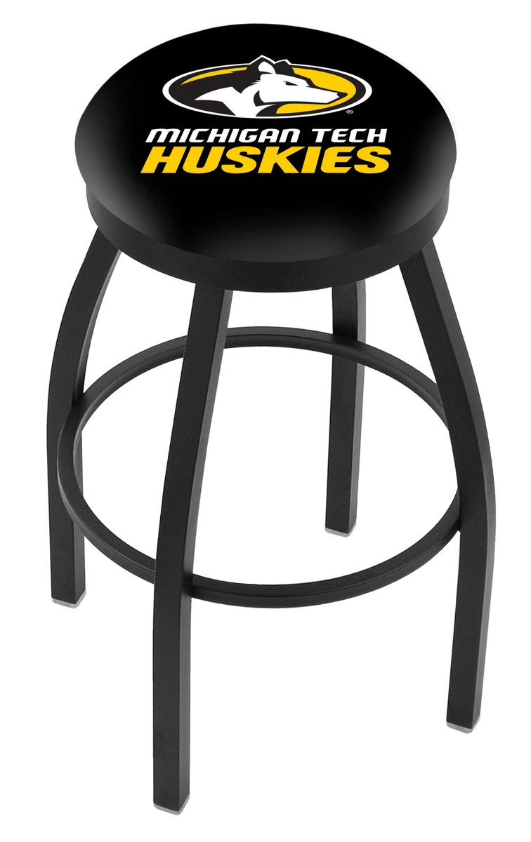 30" L8B2B - Black Wrinkle Michigan Tech Swivel Bar Stool with Accent Ring by  Company