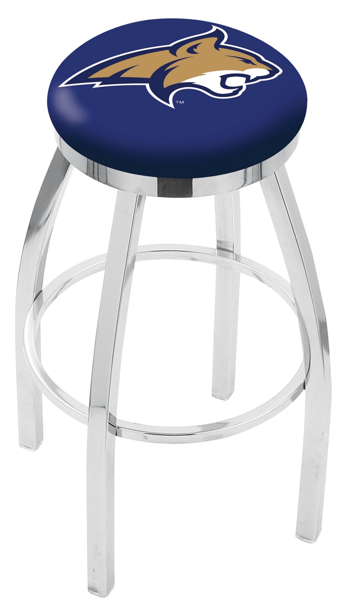 25" L8C2C - Chrome Montana State Swivel Bar Stool with Accent Ring by  Company