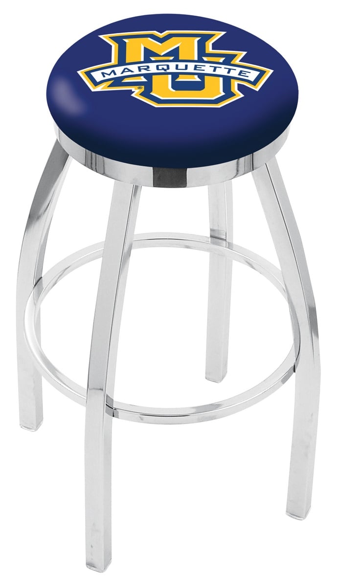 25" L8C2C - Chrome Marquette Swivel Bar Stool with Accent Ring by  Company