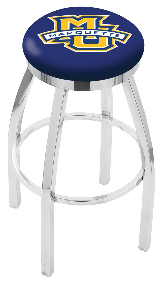 30" L8C2C - Chrome Marquette Swivel Bar Stool with Accent Ring by  Company