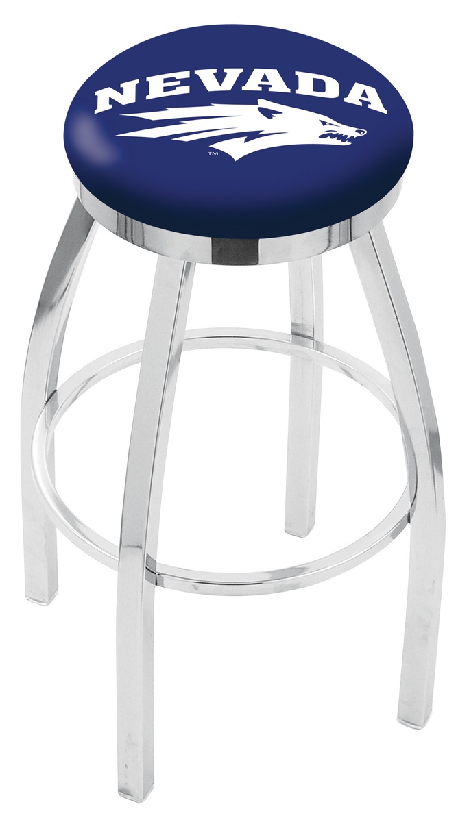 30" L8C2C - Chrome Nevada Swivel Bar Stool with Accent Ring by  Company