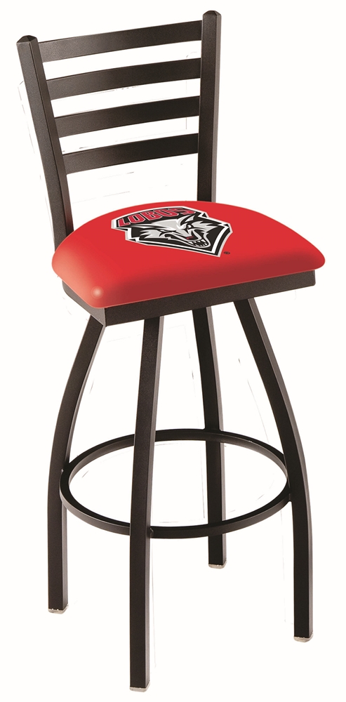 L014 - 25" Black Wrinkle New Mexico Swivel Bar Stool with Ladder Style Back by  Co -  Holland Bar Stool, L01425NewMex