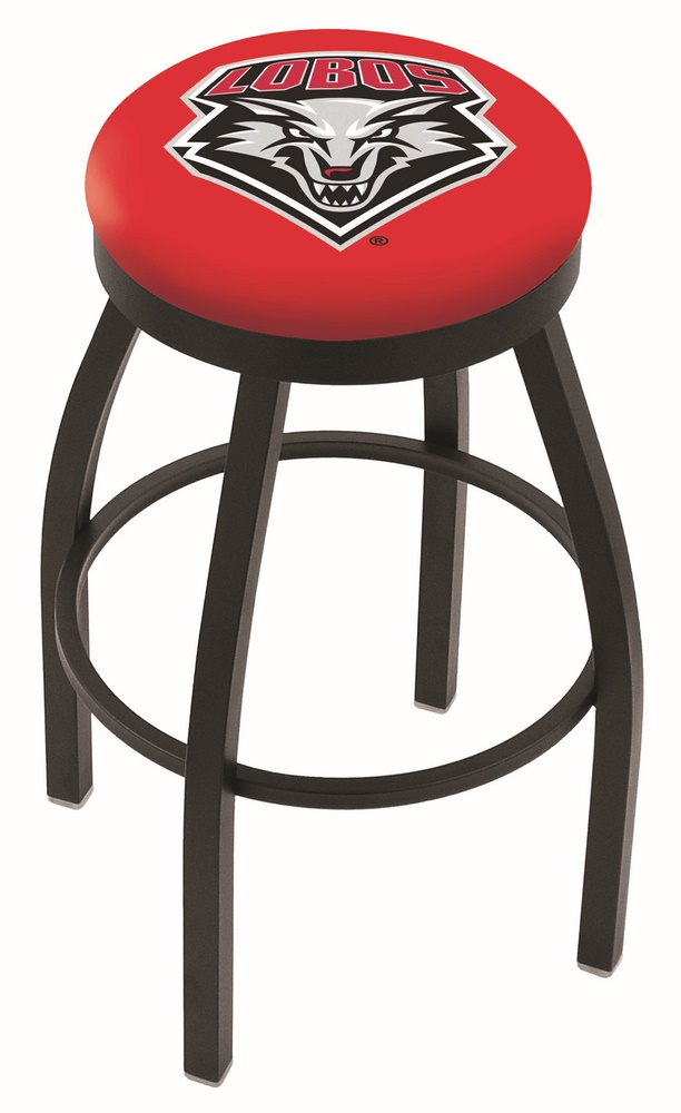 30" L8B2B - Black Wrinkle New Mexico Swivel Bar Stool with Accent Ring by  Company
