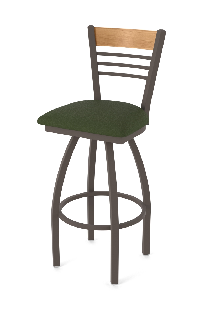 88030BZMed010 880 Eleanor 30 in. Swivel Bar Stool with Bronze Finish, Medium Back & Canter Pine Seat