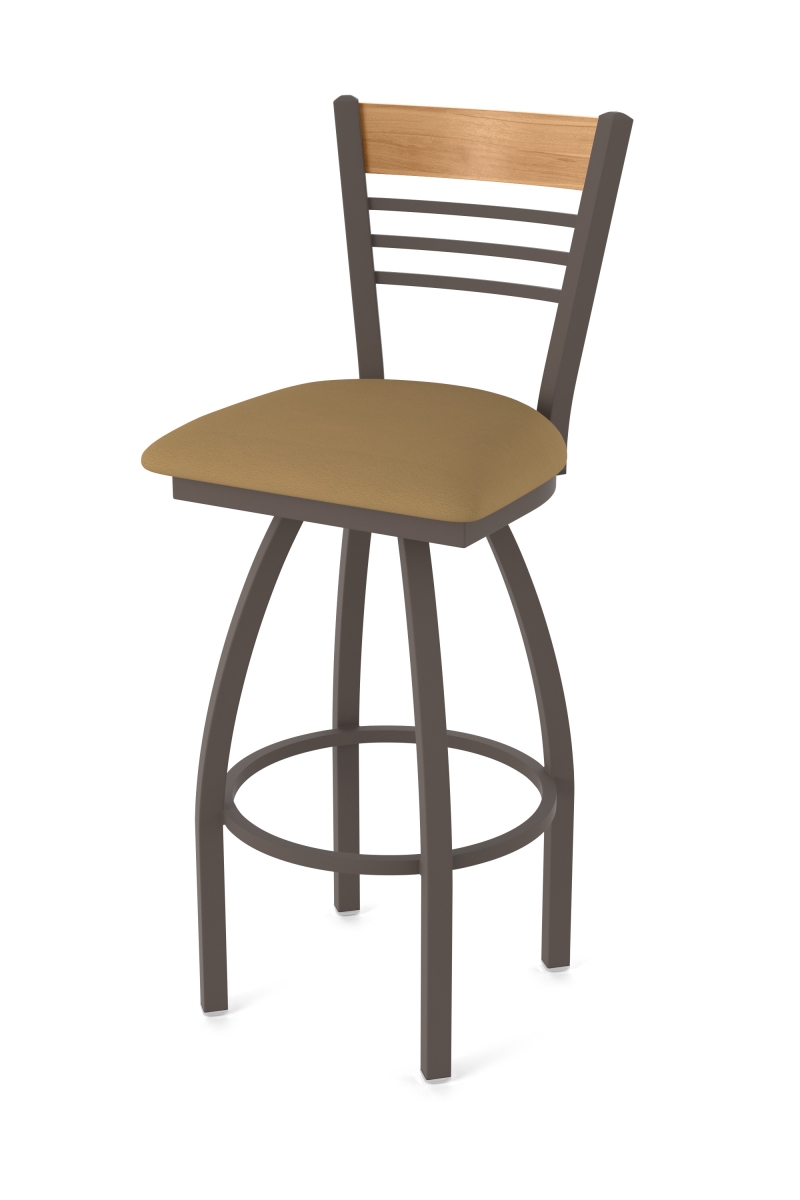88030BZMed012 880 Eleanor 30 in. Swivel Bar Stool with Bronze Finish, Medium Back & Canter Saddle Seat