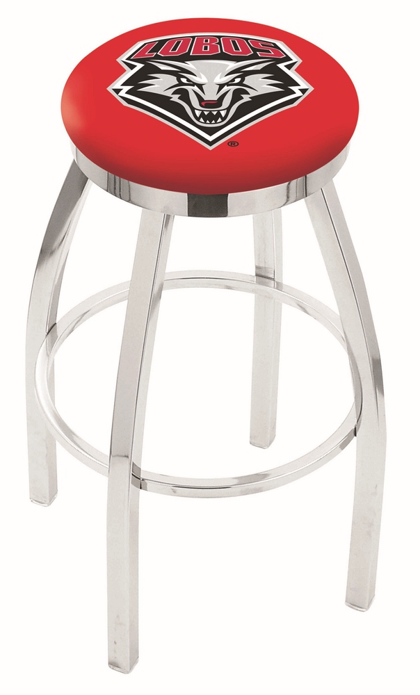 25" L8C2C - Chrome New Mexico Swivel Bar Stool with Accent Ring by  Company