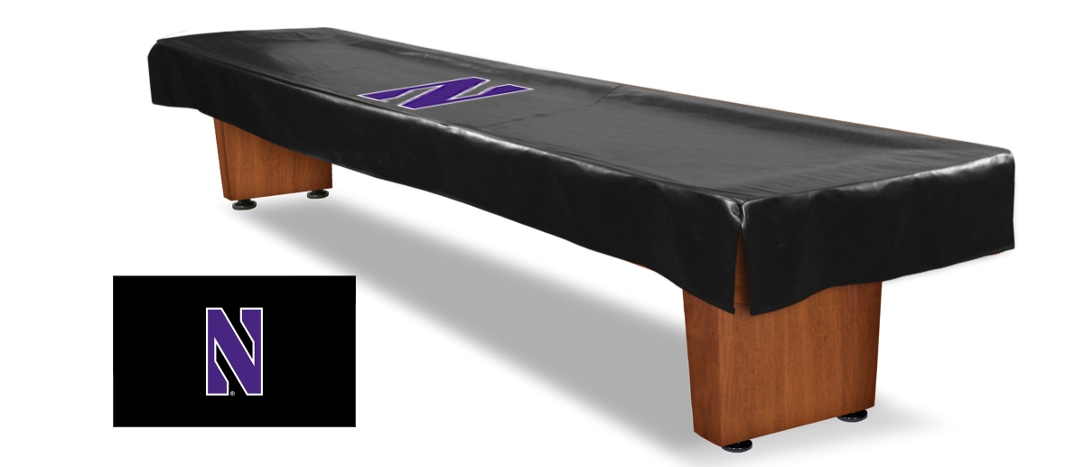 SBCV12Nthwst 12 ft. Northwestern University Shuffleboard Table Cover