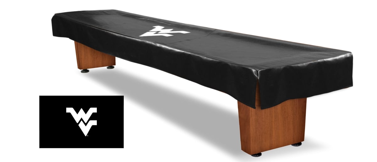 SBCV12WestVA 12 ft. West Virginia University Shuffleboard Table Cover