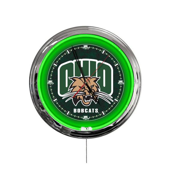 ClkL16UnivOH 16 in. Ohio University LED Wall Clock, Multi Color