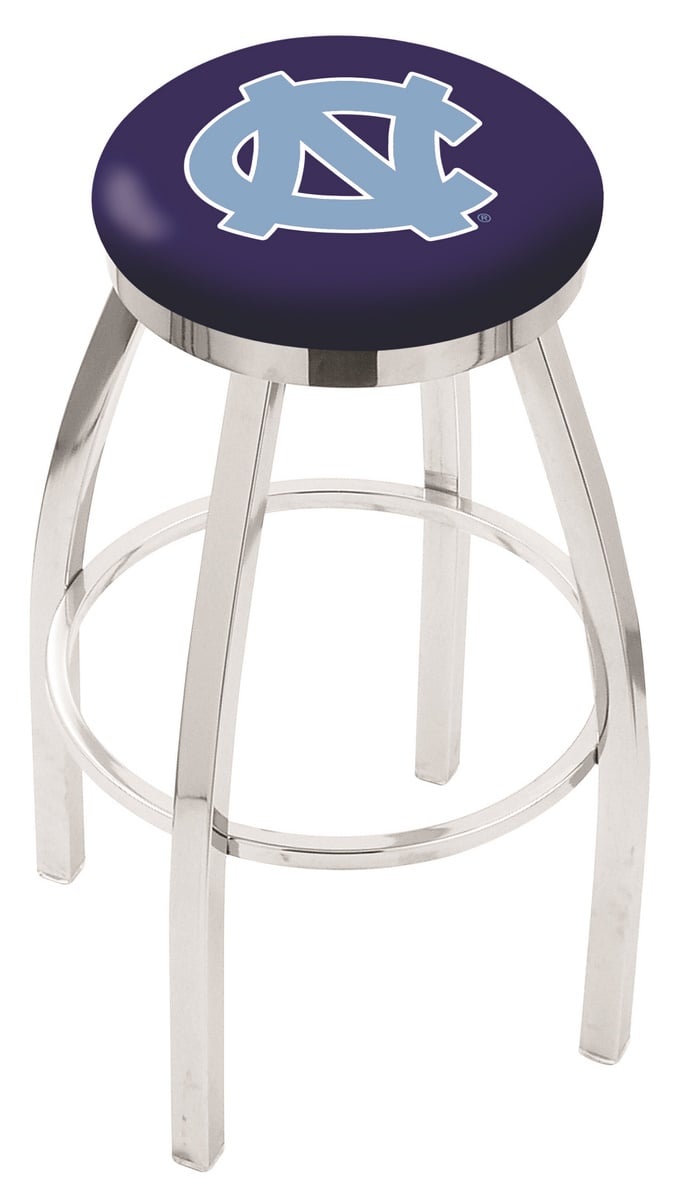 30" L8C2C - Chrome North Carolina Swivel Bar Stool with Accent Ring by  Company