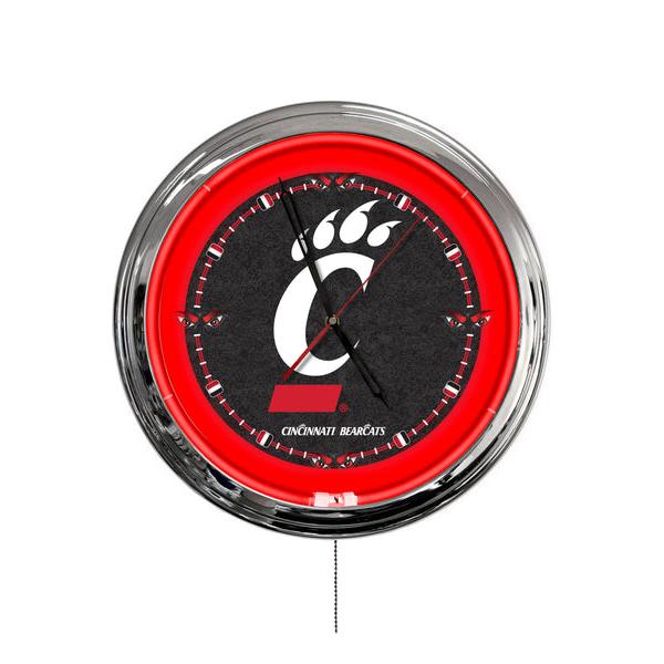 ClkL16Cincin 16 in. University of Cincinnati LED Wall Clock, Multi Color