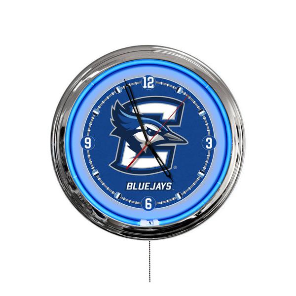 ClkL16Crghtn 16 in. Creighton University LED Wall Clock, Multi Color