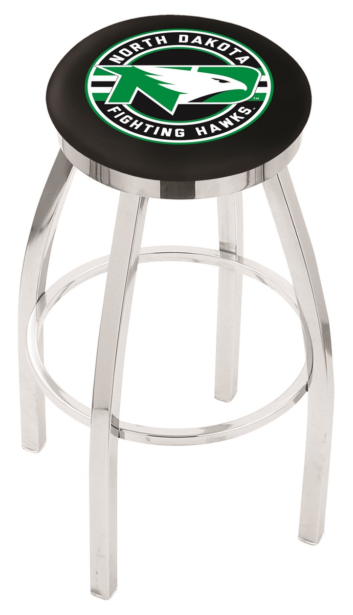25" L8C2C - Chrome North Dakota Swivel Bar Stool with Accent Ring by  Company