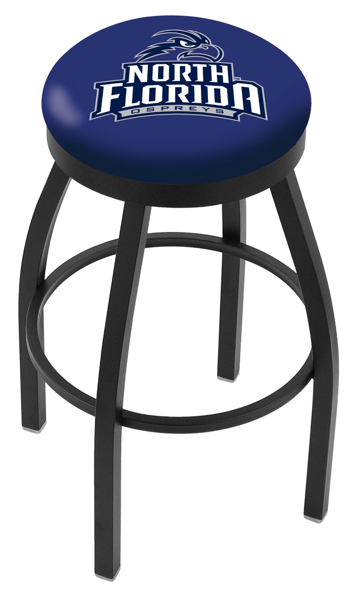 30" L8B2B - Black Wrinkle North Florida Swivel Bar Stool with Accent Ring by  Company