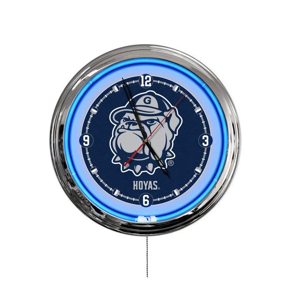 ClkL16Grgtwn 16 in. Georgetown University LED Wall Clock, Multi Color