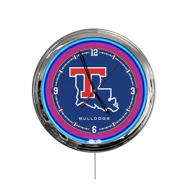 ClkL16LaTech 16 in. Louisiana Tech University LED Wall Clock, Multi Color