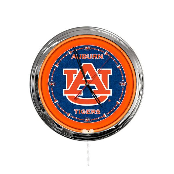 ClkL16Auburn 16 in. Auburn University LED Wall Clock, Multi Color