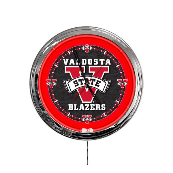ClkL16ValdSt 16 in. Valdosta State University LED Wall Clock, Multi Color
